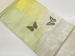 金彩螺鈿蝶模様織出し名古屋帯